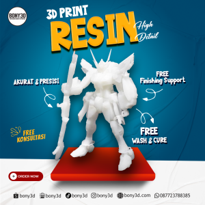 Print 3D Resin Kualitas Sangat Detail (DLP)